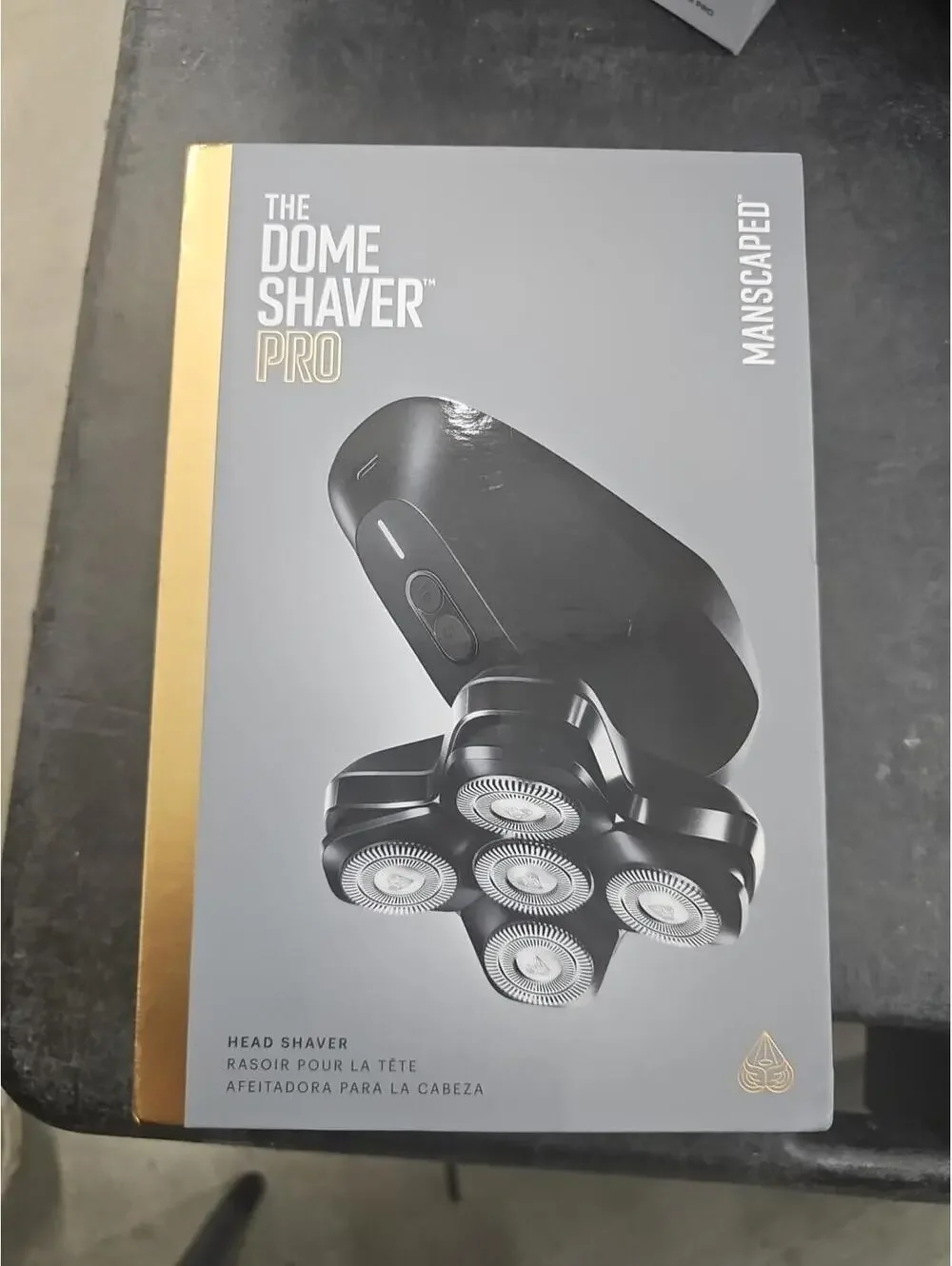 MANSCAPED® The Dome Shaver™ PRO Head Shaver for Bald Men – Five Rotary Blades